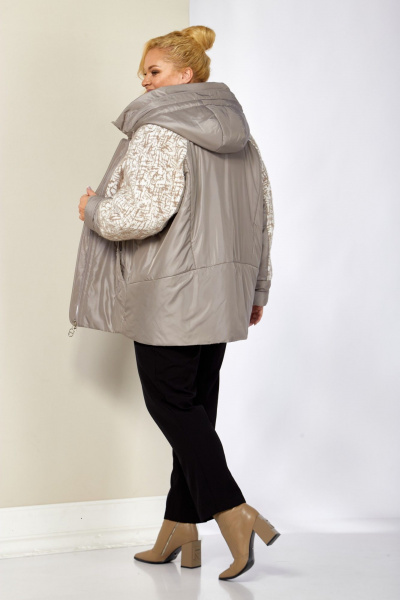 Куртка Shetti 2196 бежево-серый - фото 9
