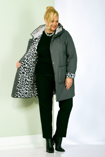 Куртка Shetti 2197 лесной - фото 8