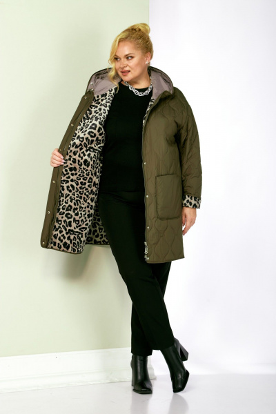 Куртка Shetti 2197 хаки - фото 7