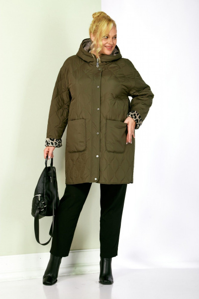 Куртка Shetti 2197 хаки - фото 5