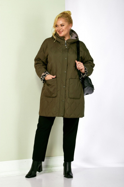 Куртка Shetti 2197 хаки - фото 2