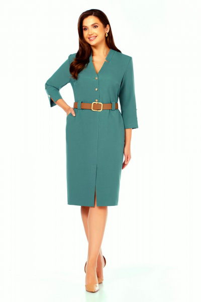 Платье БагираАнТа 1043 изумруд - фото 1