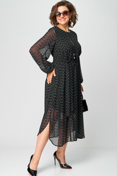 Платье EVA GRANT 7281 абстракция - фото 5