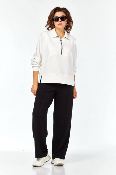 Брюки, джемпер Karina deLux M-1393 черно-белый - фото 1