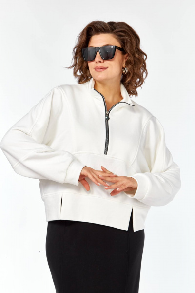 Джемпер, юбка Karina deLux M-1394 черно-белый - фото 5