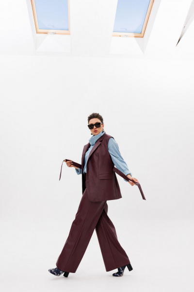 Брюки, жилет Anelli 1501.1 портвейн_роял - фото 11