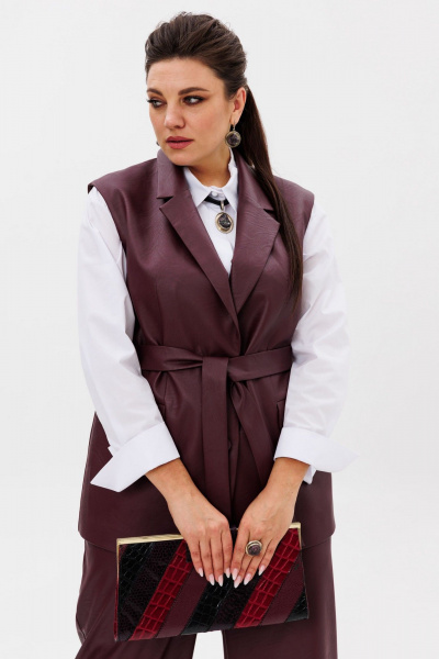 Брюки, жилет Anelli 1501.1 портвейн_роял - фото 7