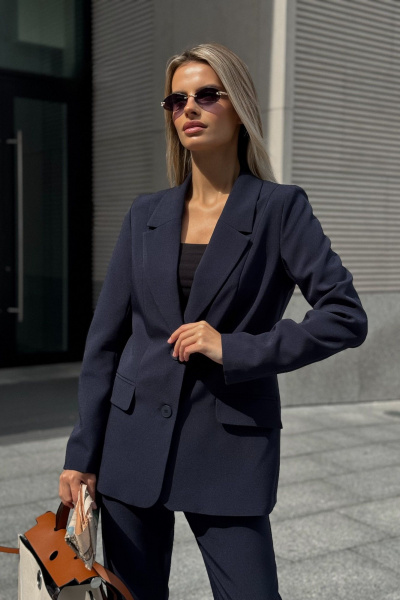 Брюки, жакет, жилет Dilana VIP 2120 синий - фото 15