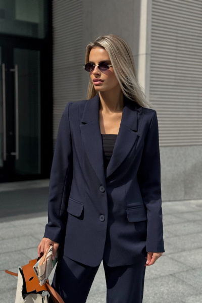 Брюки, жакет, жилет Dilana VIP 2120 синий - фото 11