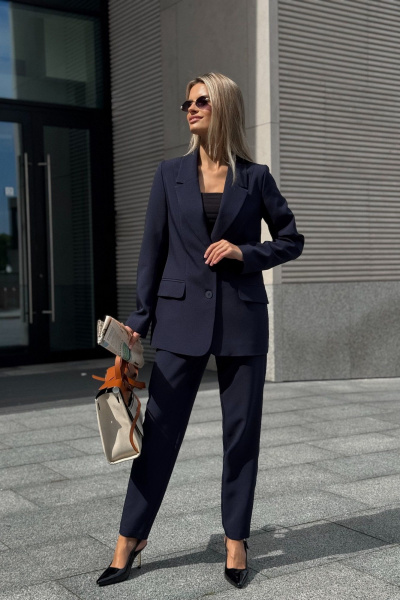 Брюки, жакет, жилет Dilana VIP 2120 синий - фото 6