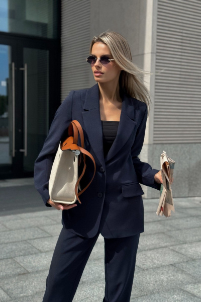 Брюки, жакет, жилет Dilana VIP 2120 синий - фото 5