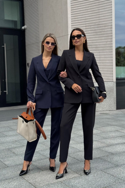 Брюки, жакет, жилет Dilana VIP 2120 черный - фото 16