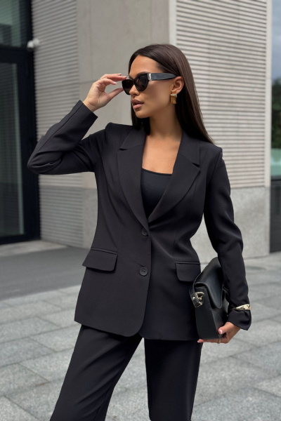 Брюки, жакет, жилет Dilana VIP 2120 черный - фото 14