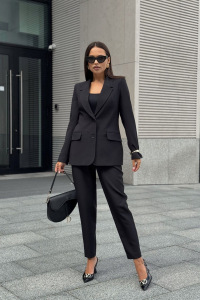 Брюки, жакет, жилет Dilana VIP 2120 черный - фото 13