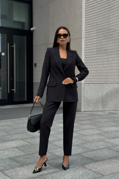 Брюки, жакет, жилет Dilana VIP 2120 черный - фото 12