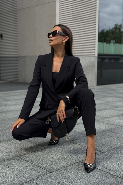 Брюки, жакет, жилет Dilana VIP 2120 черный - фото 10