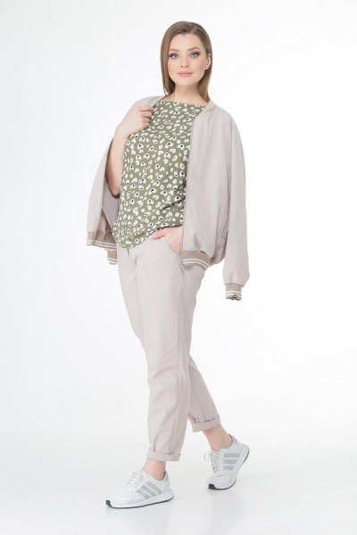 Блуза, брюки, бомбер T&N 7017 - фото 3