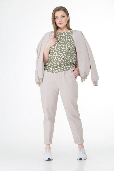 Блуза, брюки, бомбер T&N 7017 - фото 2