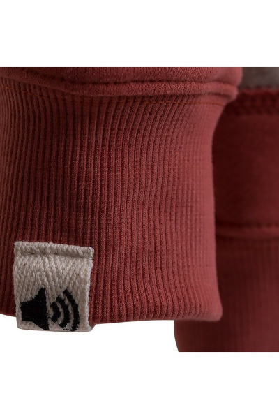 Джемпер из футера с асимметричным дизайном и принтом для девочки Bell Bimbo 182159 хна - фото 6