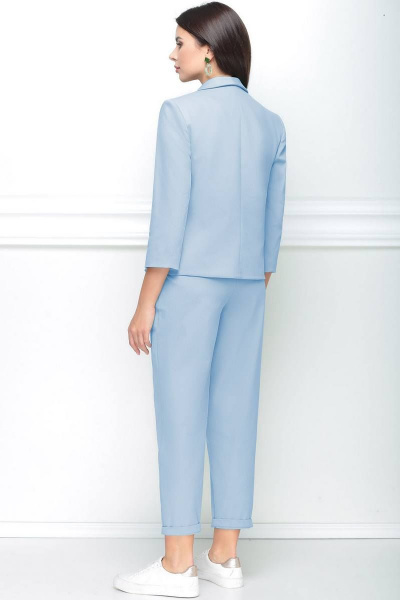 Блуза, брюки, жакет LeNata 31185 светло-голубой - фото 3