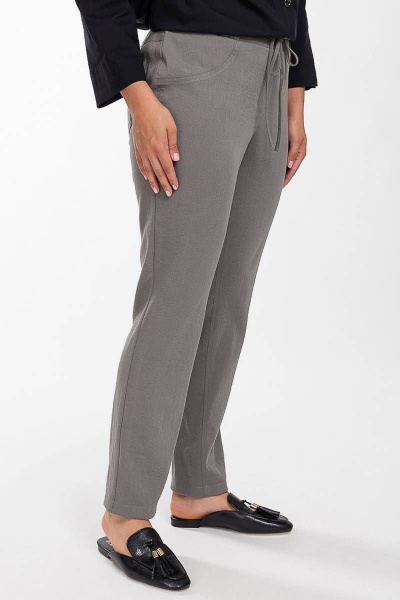 Брюки зауженные с карманами и эластичным поясом в стиле casual Femme & Devur 9729 1.19BF(164) - фото 4