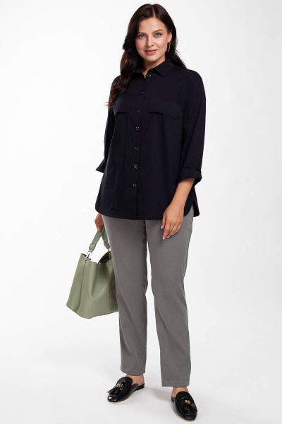Брюки зауженные с карманами и эластичным поясом в стиле casual Femme & Devur 9729 1.19BF(164) - фото 2