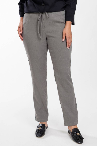 Брюки зауженные с карманами и эластичным поясом в стиле casual Femme & Devur 9729 1.19BF(164) - фото 1