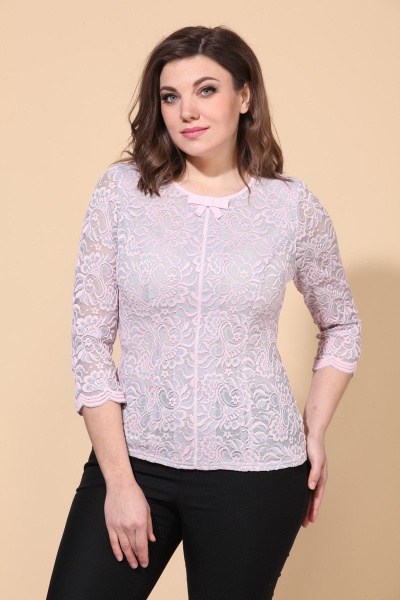 Блуза La Prima 0673 пудра - фото 2