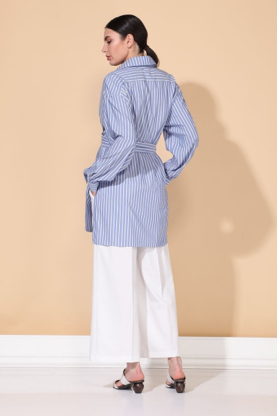 Демисезонный костюм с рубашечной застежкой и разрезами ALEZA 1011 - фото 2