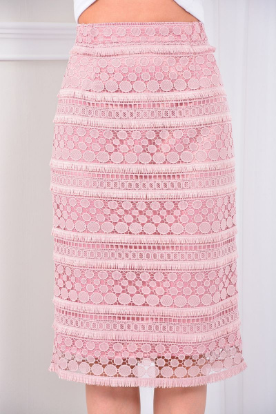 Роскошная юбка с кружевом длиной ниже колена LM КР3212 - фото 1