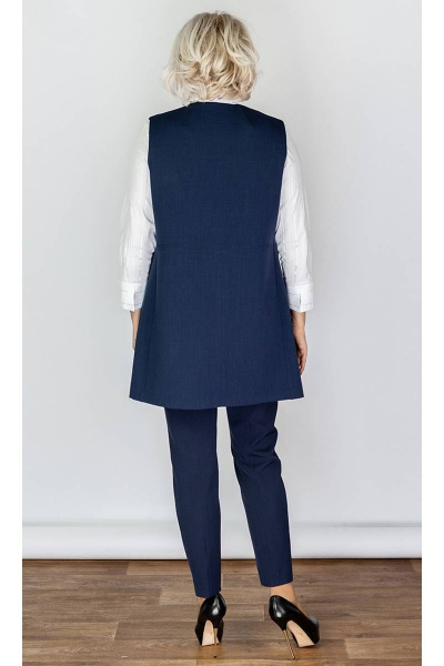 Деловой жилет полуприлегающего силуэта с карманами Camelia 20142 5 - фото 4