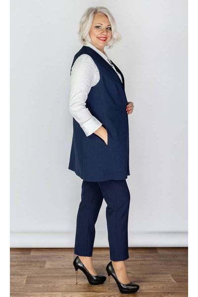 Деловой жилет полуприлегающего силуэта с карманами Camelia 20142 5 - фото 3
