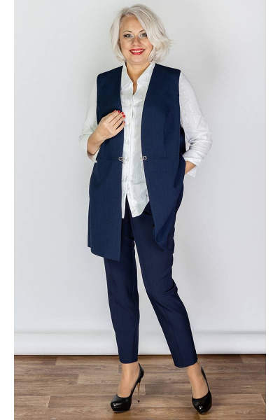 Деловой жилет полуприлегающего силуэта с карманами Camelia 20142 5 - фото 2