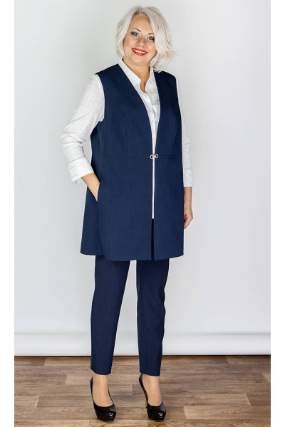 Деловой жилет полуприлегающего силуэта с карманами Camelia 20142 5 - фото 1