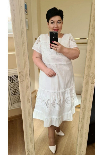 Платье Vittoria Queen 12763 белый - фото 3