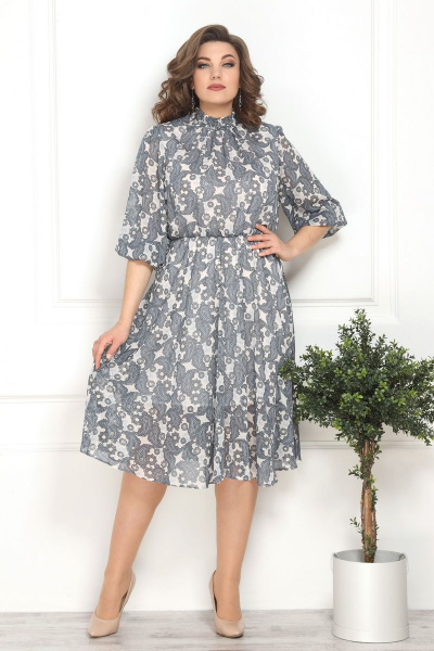 Платье Solomeya Lux 782 серый - фото 2