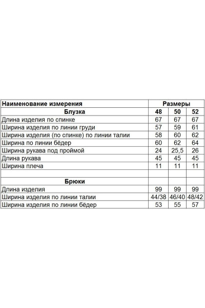 Блуза, брюки Диомант 1641 красный - фото 5