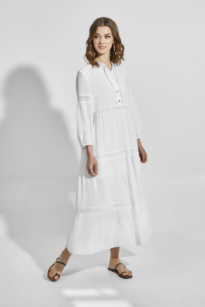 Платье ELLETTO 1837 белый - фото 1