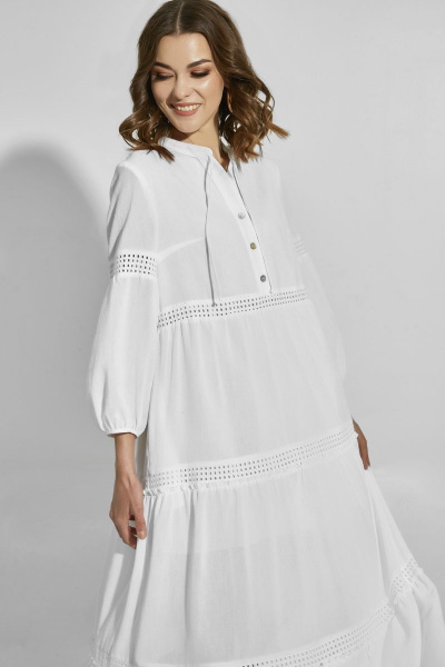 Платье ELLETTO 1837 белый - фото 3