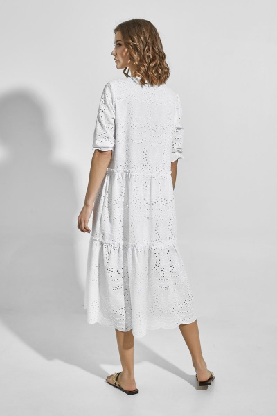 Платье ELLETTO 1824 белый - фото 4