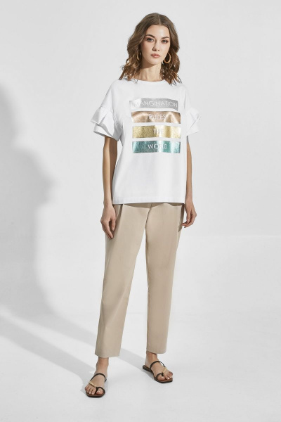 Блуза ELLETTO 3475 белый - фото 6