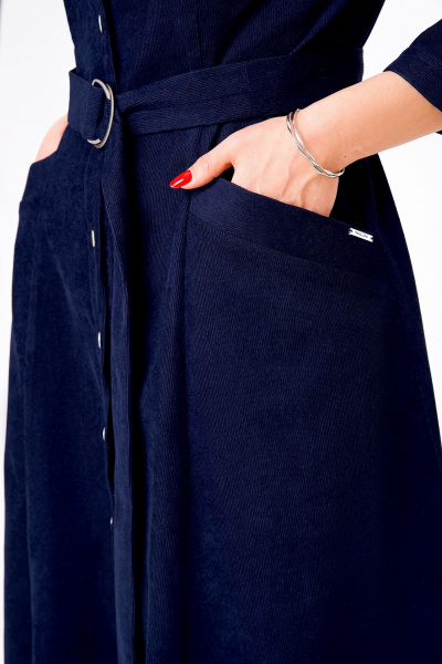 Платье Swallow 828 темно-синий - фото 6