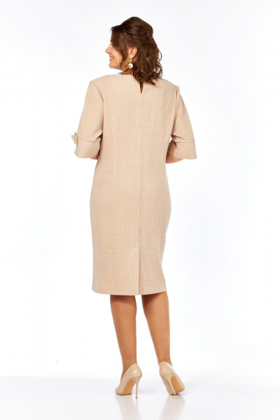 Платье Элль-стиль 2406 бежевый - фото 8