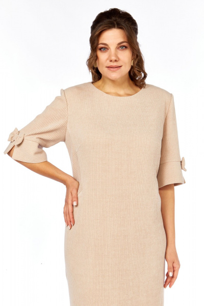 Платье Элль-стиль 2406 бежевый - фото 6
