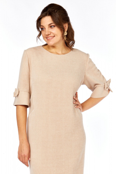 Платье Элль-стиль 2406 бежевый - фото 5
