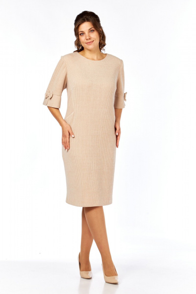 Платье Элль-стиль 2406 бежевый - фото 1
