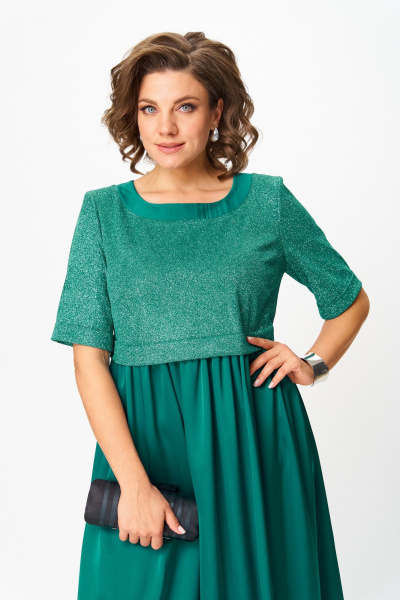 Платье Michel chic 2173 изумруд - фото 5