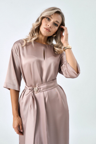 Платье Verita 2392 розовый - фото 5