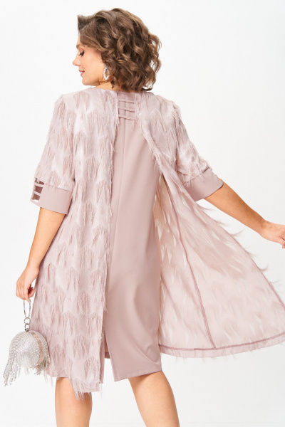Платье Michel chic 2187 пудра - фото 6
