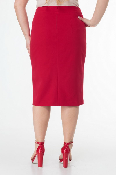 Юбка БелЭльСтиль 597-2 47 22 красный - фото 3